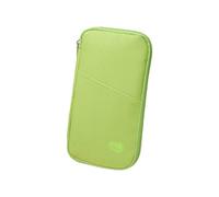 Wynrzyj Document de voyage pour femmes et hommes Étui de rangement compact Titulaire d'affaires Vacances Accessoire de voyage Taille Organiseur de documents Tissu Oxford, vert, Beauté de masse