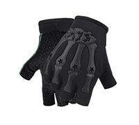 Wynrzyj Doigt Gants de Cyclisme Moufles Respirantes Antidérapantes Sans Doigts Cyclisme Anti-Choc pour Entraînement Sport Vélo Rembourré Mitaines de Vélo Amortisseur Antidérapant