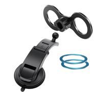 Wynrzyj Double support magnétique, bras réglables, fixation sûre pour appareils mobiles, résistant aux chocs, durable, installation facile, double support, bras réglables