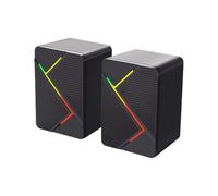 Wynrzyj Enceinte LED multimédia USB colorée avec base magnétique pour jeux de bureau et musique USB Power Desktop haut-parleur