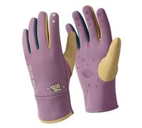 Wynrzyj Gants d'extérieur résistants au froid pour enfants avec doublure en polaire et silicone - Design coupe-vent - Poignets élastiques réglables - Indispensable - Gants de ski pour enfants