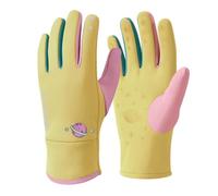 Wynrzyj Gants d'extérieur résistants au froid pour enfants avec doublure en polaire et silicone - Design coupe-vent - Poignets élastiques réglables - Indispensable - Gants de ski pour enfants