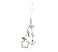 Wynrzyj Jolie chaîne de téléphone Sangle Lanière Étoile Lapin Perles Pendentif Téléphone Charme Suspension Décoration Accessoires de Mode Pendentif Charme Décoration
