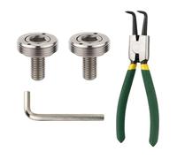 Wynrzyj Lot de 2 vis de fixation en alliage de titane pour bras de manivelle de vélo avec pince et e serrage, vis de fixation pour porte-bagages inférieurs, vis d'axe de crémaillère, poids léger