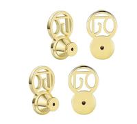 Wynrzyj Lot de 4 fermoirs de Boucles d ' Oreilles, Pochettes de sécurité, Bouchons de Bijoux d ' Oreille, de Verrouillage de Forme Ovale, adaptés Clous, Accessoires de Boucles d ' Oreilles