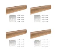 Wynrzyj Lot de 4 supports de stabilisation pour pieds de table en bois - Pour une meilleure stabilité et une longue durée de vie