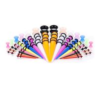 Wynrzyj Lot de 50 piercings en acrylique pour les troubles de l'oreille - Plusieurs tailles et couleurs - Résistants aux allergies, taille unique, comme décrit, Comme décrit