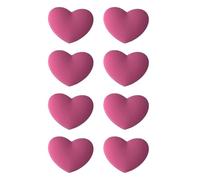 Wynrzyj Lot de 8 amortisseurs de vibrations en silicone en forme de cœur pour raquette de tennis Amortissement des chocs et décoration élégante Amortisseur de tennis confortable