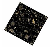 Wynrzyj Multifauntale Velvets Tarots Nappe Doux Portage De Tissu Autel Tissu Pliable Design Thème Nuit Pour Lectures Couverture de Table Ésotériste