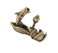 Wynrzyj Porte-encens en alliage avec figurine de poisson à la carpe pour méditations décorations de chambre décoration d'intérieur décoration d'intérieur ornement brûleur d'encens en alliage