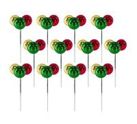 Wynrzyj Redness Lot de 12 décorations de Noël réutilisables en plastique pour les saisons festives - Ensemble de boules de Noël colorées