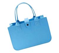 Wynrzyj Sac à main en feutre polyvalent avec intérieur spacieux Sac de transport pliable Sacs en feutre pour l'organisation d'un sac à main essentiel pour les femmes, bleu clair