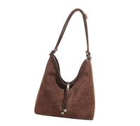 Wynrzyj Sacs à bandoulière pour femme Petit sac à bandoulière Hobos Sacs à main avec bandoulière réglable en faux daim, café