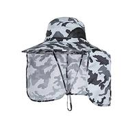 Wynrzyj Unisexe Pêche Jungle Respirant Bords Ronds Boonie Large Bord Boonie Protection UV Seau Imperméable Soleil d'été