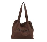 Wynrzyj Vêtements pratiques Sac à bandoulière résistant Grande capacité Équilibre Shopping Libre Pour le travail Avec style trafic navette Sac à provisions, marron