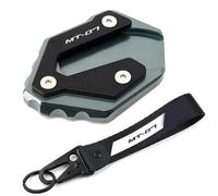 WYOERN Extension De Béquille Latérale De Moto, Plaque De Support Agrandie, Porte-clés Mt07 pour Y&amaha MT07 2022 2023 MT-07 2014-2020 2021