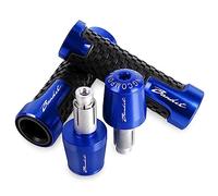WYOERN Poignée de Guidon antidérapante pour Moto | Poignée de Guidon, Couvercle d'extrémité, poignées pour Suzuki BANDIT650 Bandit400 Bandit 400 600 1200 Accessoires (Color : Blau)
