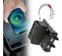 WYOERN Support De Navigation pour BMW R1200RT R1250RT R 1200 1250 RT 2014-2019 2020 Moto USB Téléphone Portable GPS Prise en Charge De La Charge sans Fil Navigation (Color : Wireless and USB)