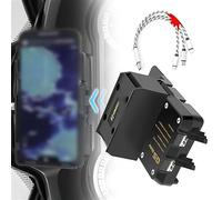 WYOERN Support De Navigation pour BMW R1200RT R1250RT R 1200 1250 RT 2014-2019 2020 Moto USB Téléphone Portable GPS Prise en Charge De La Charge sans Fil Navigation (Color : USB Charging)