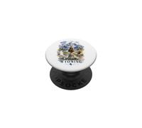 Wyoming Aquarelle Cowboy Paysage Nature PopSockets PopGrip Adhésif