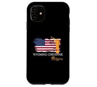 Wyoming Cheyenne Mission Angel Moroni Drapeau USA Faith Coque pour iPhone 11