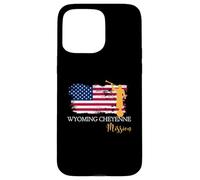 Wyoming Cheyenne Mission Angel Moroni Drapeau USA Faith Coque pour iPhone 15 Pro Max