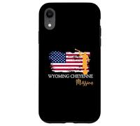 Wyoming Cheyenne Mission Angel Moroni Drapeau USA Faith Coque pour iPhone XR