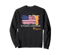 Wyoming Cheyenne Mission Angel Moroni Drapeau USA Faith Sweatshirt