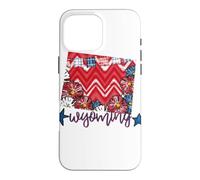Wyoming Floral Chevron Plaid Patrimoine régional Coque pour iPhone 16 Pro Max