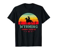 Wyoming Le Pays de Cowboy dans l'Ouest américain pour Wyoming T-Shirt