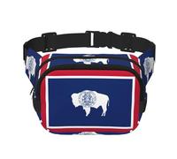 Wyoming Sac banane pour femme avec sangle réglable pour entraînement/course à pied/randonnée, Noir , Taille unique