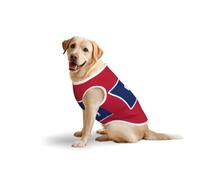 Wyoming State Flagprint Gilet d'été léger sans manches pour animaux de compagnie Taille M L