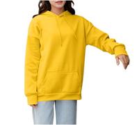 Wyongtao 2025 Sweat À Capuche Femme Grande Taille Pull Femme Chic Et Elegant Sweatshirt Manches Longues Doux Et Confortable Hoodies Poche Kangourou Classique Sweat-Shirt avec Poche Streetwear