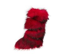 Wyongtao Bottes De Neige Montantes Sexy Pour Femmes,Bottes En Fourrure,Décontractées,Style Années 2000, Avec Boucle De Ceinture Croisée,Chaussures Boots Tendance,Doux Et Confortable