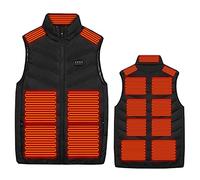 Wyongtao Gilet Chauffant Usb Homme Femme Veste Chauffante 15 Zones De Chauffé Manteau Chauffante Sans Manches Fermeture Éclair Blouson Chauffant Classique Vêtements Chauffants De Chasse Hiver Chaud