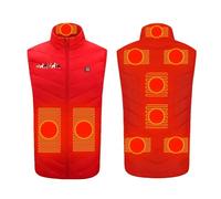Wyongtao Gilet Chauffant Usb Hommes Femmes,11 Zones,3 Températures,Veste Chauffante Homme Sans Manches,Doudoune Homme Imperméable,Manteau Chauffante Couple,Parka Vêtements Chauffants De Randonnée