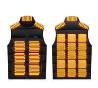 Wyongtao Gilet Chauffant Usb Hommes Femmes,26 Zones,3 Températures,Veste Chauffante Homme Sans Manches,Doudoune Homme Imperméable Manteau Chauffante Couple Vêtements Chauffants De Randonnée
