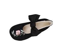 Wyongtao Sandales D'Été Compensées Pour Femme,Chaussures Premium Orthopediques Femmes Avec Bout Rond Fermé Chaussure Broderie Papillon Sandales Plateforme Confort Chic Pour Les Loisirs Pas Cher