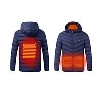 Wyongtao Veste Chauffante Homme Femme Usb À Manches Longues En Coton Rembourré,Vêtements Chauffants Chaud D'Hiver,Manteau Chauffant Interface Usb,Doudoune Manteau Chauffante Pour Ski Pêche Camping