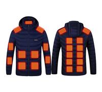 Wyongtao Veste Chauffante Homme Femme Usb Chapeau Chauffant Gilet Chauffant 25 Zones Chauffe-Body Électrique Doudoune Matelassée Chic Et Chaud Veste Chauffante Lavable Blouson Manteau Chauffants