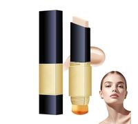 WYOSMALL Fond de teint en stick 2 en 1, Avec pinceau - Couverture complète Mat, Fond de teint en stick Maquillage spécifique à l'humidité, fondations de pinceau de maquillage double face, durable et