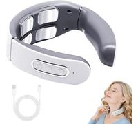 WYOSMALL Masseur Cervical, 6 modes & 9 intensités, thérapie thermique 42 °C, impulsions électriques contre les douleurs et les tensions, portable et rechargeable