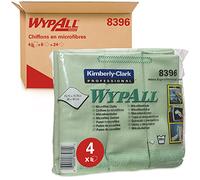 Wypall 8396 Chiffons en Microfibres Vert Pack de 6