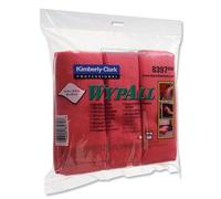 Wypall 8397 Chiffon de nettoyage en micro-fibre Utilisation sur surfaces humides ou sèches Rouge 6 pièces (Import Allemagne)
