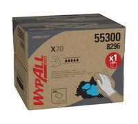 WypAll Chiffons de Nettoyage X70, Chiffons Réutilisables Blancs Haute Absorption, Technologie Hydroknit, Pop-Up Distributeur Flexible, 1 Boîte BRAG x 192 Chiffons (192 au total), Réf. article 8296