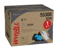 WypAll Chiffons de Nettoyage X70, Chiffons Réutilisables Blancs Haute Absorption, Technologie Hydroknit, Pop-Up Distributeur Flexible, 1 Boîte BRAG x 192 Chiffons (192 au total), Réf. article 8296
