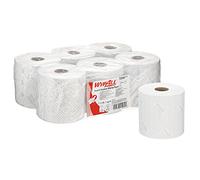 WypAll L10 Paper Cleaning Wipes for Food and Hygiene 7256-1 Ply Cleaning Wipes White - 6 Centrefeed Rolls x 800 Paper Cleaning Wipes (4,800 Total)