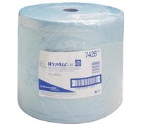 WypAll Essuyeurs Industriels L30 7426, 3 plis, Airflex ultra-absorbants, usage unique hygiénique, pour surfaces huileuses, compatible distributeurs Kimberly-Clark, 1 Maxi Bobine x 670 formats bleus
