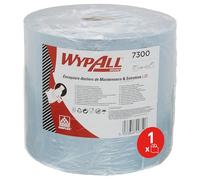 WypAll® L20 Essuyeurs 7300 - Essuie-Tout Bleu à 2 Épaisseurs pour Ateliers de Maintenance & Entretien - Maxi Bobine Industrielle, 1 Rouleau x 500 Formats