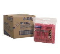 Kimberly-Clark chiffons en microfibre WypAll 8397 40 x 40 cm Lot de 24 Rouge